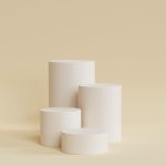 white paper rolls on white table